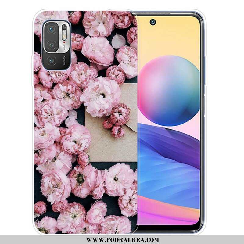 Mobilskal Xiaomi Redmi Note 10 5G Intensiva Blommor