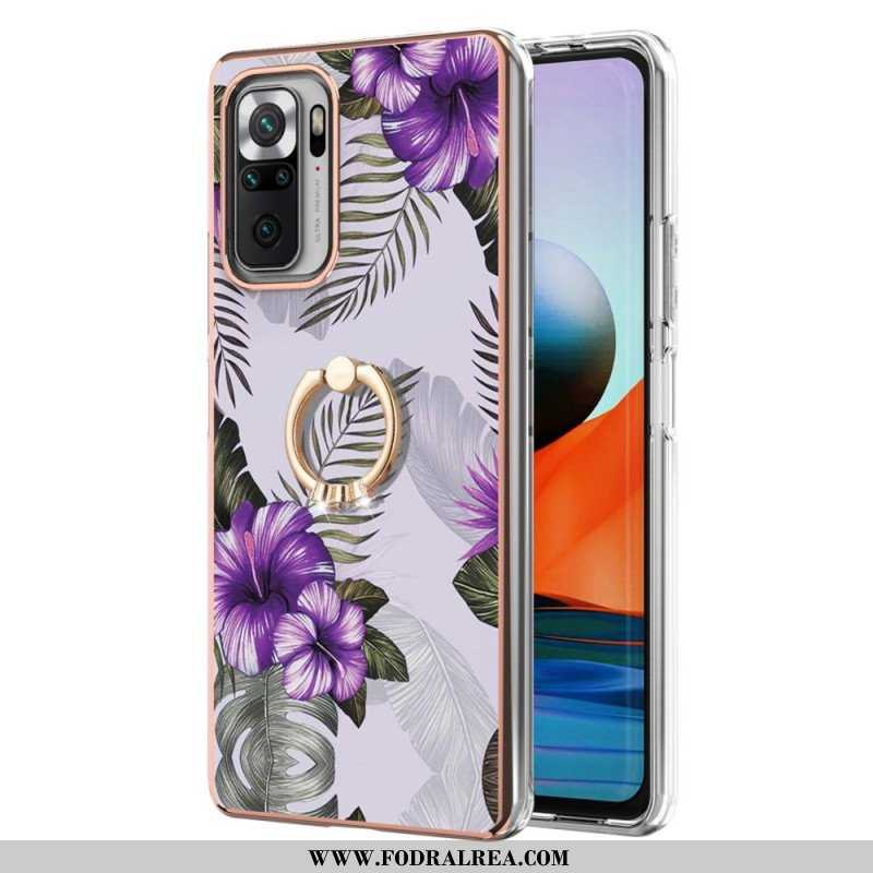 Mobilskal Xiaomi Redmi Note 10 Pro Ring-bracket Blommor