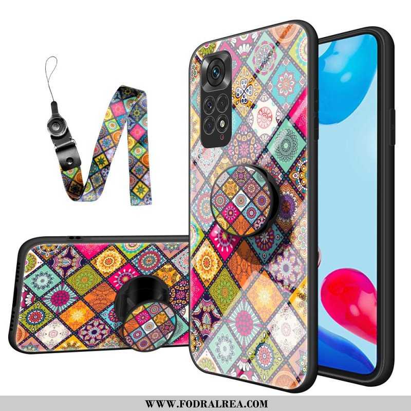 Mobilskal Xiaomi Redmi Note 11 / 11S Patchwork Magnetisk Hållare