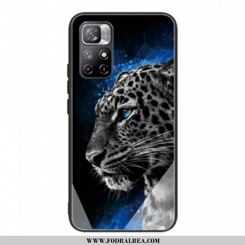 Mobilskal Xiaomi Redmi Note 11 Pro Plus 5G Feline Face Härdat Glas