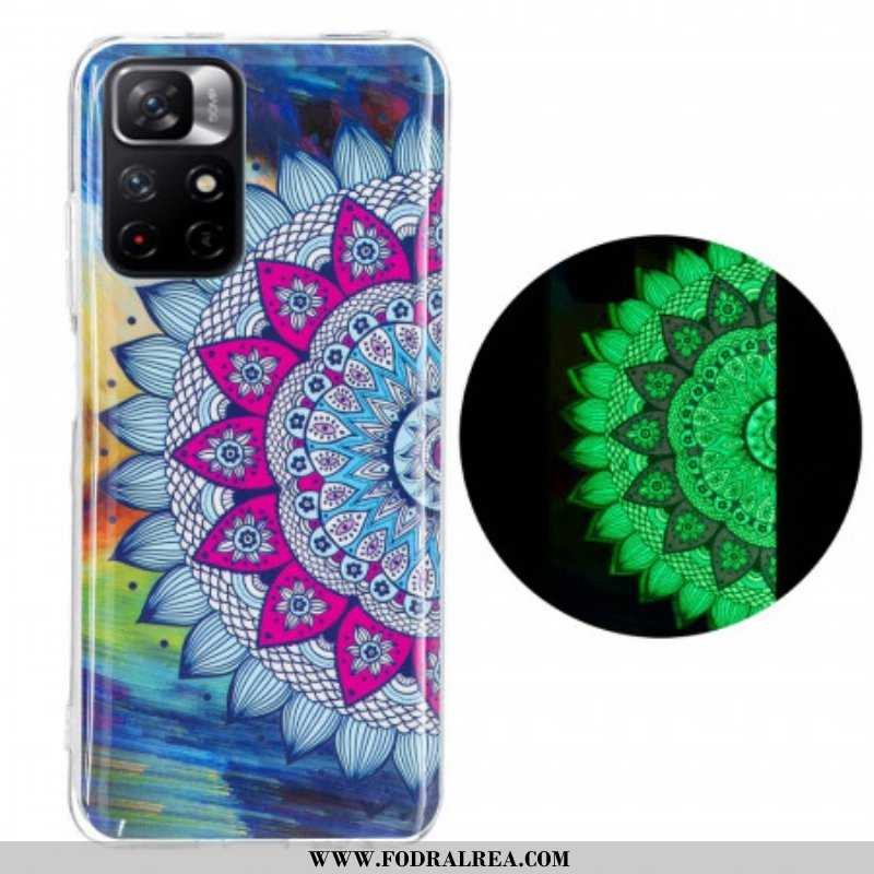 Mobilskal Xiaomi Redmi Note 11 Pro Plus 5G Fluorescerande Färgglada Mandala