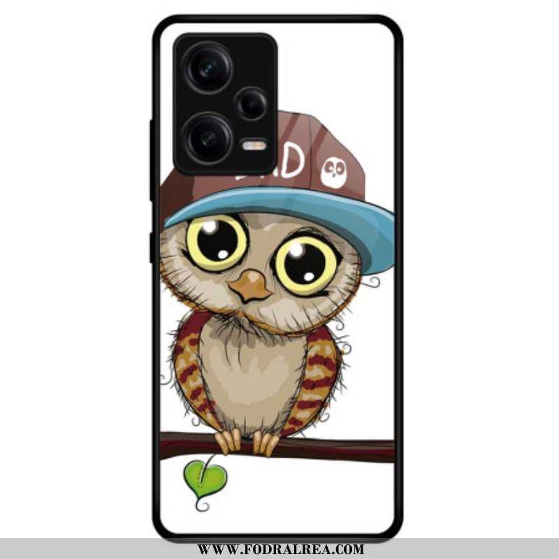 Mobilskal Xiaomi Redmi Note 12 Pro Bad Owl Härdat Glas