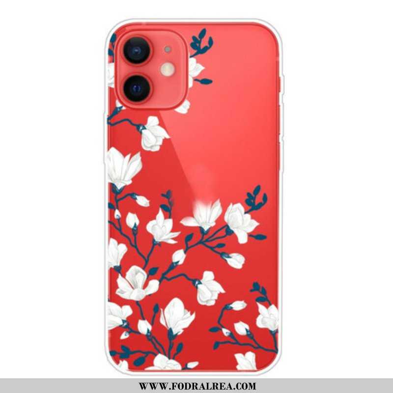 Mobilskal iPhone 13 Mini Vita Blommor