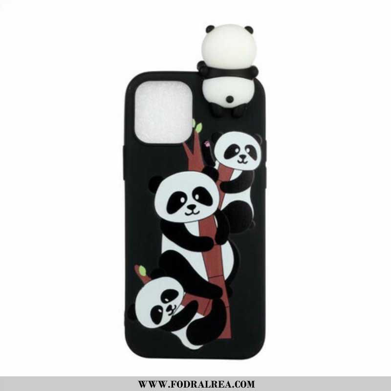 Mobilskal iPhone 13 Pro Max 3d Pandas På Bambu