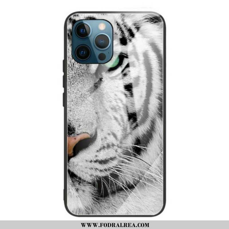 Mobilskal iPhone 13 Pro Max Tiger Härdat Glas