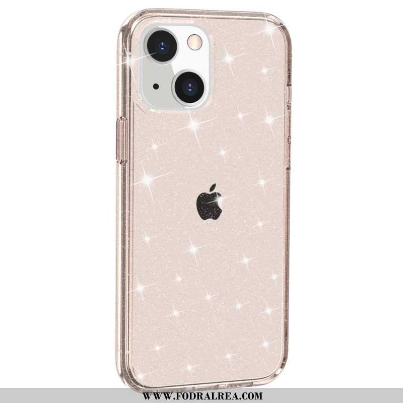 Mobilskal iPhone 15 Plus Transparent Glitter