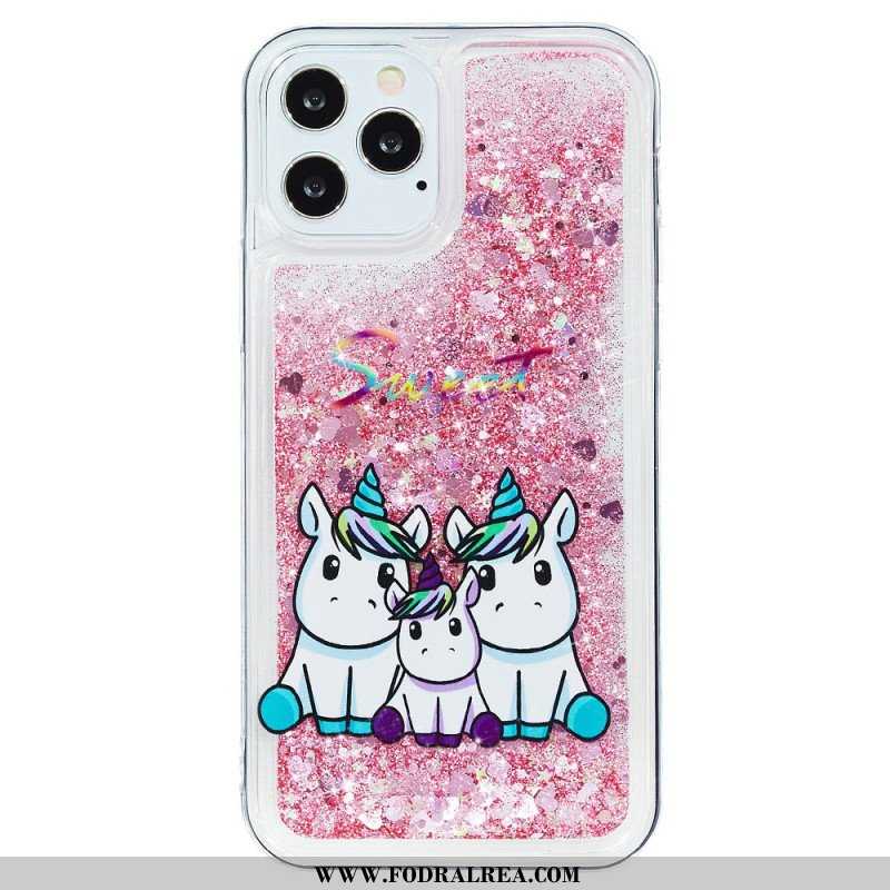 Mobilskal iPhone 15 Pro Max Unicorn Glitter