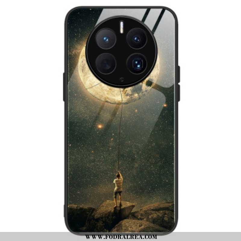 Skal Huawei Mate 50 Pro Moon Man Härdat Glas