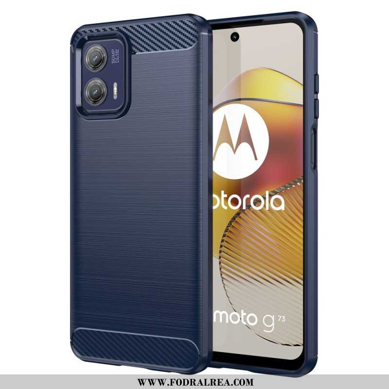 Skal Moto G73 5G Borstad Kolfiber