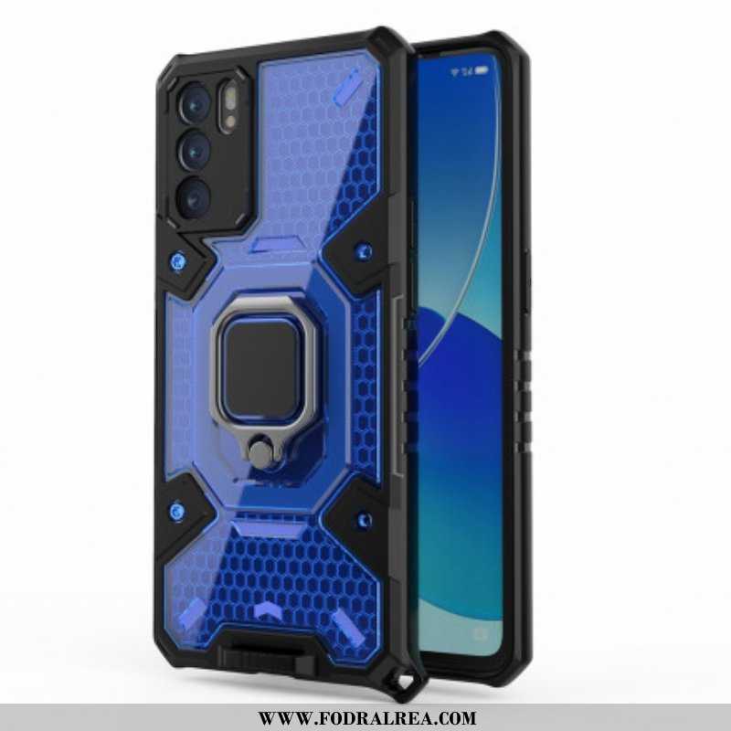 Skal Oppo Reno 6 5G Honeycomb Med Ring