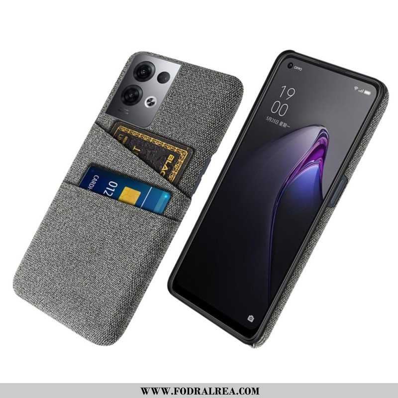 Skal Oppo Reno 8 Pro Korthållare Tyg