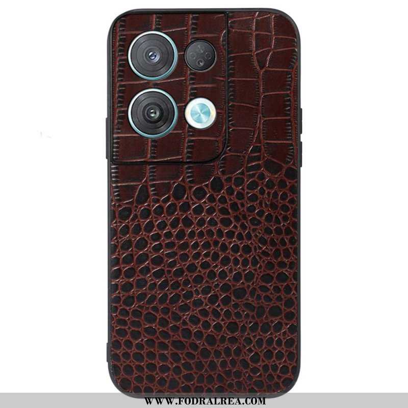 Skal Oppo Reno 8 Pro Äkta Crocodile Texture Läder