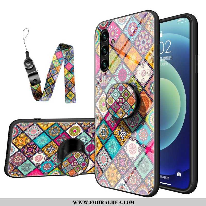 Skal Samsung Galaxy A13 5G / A04s Patchwork Magnetisk Hållare