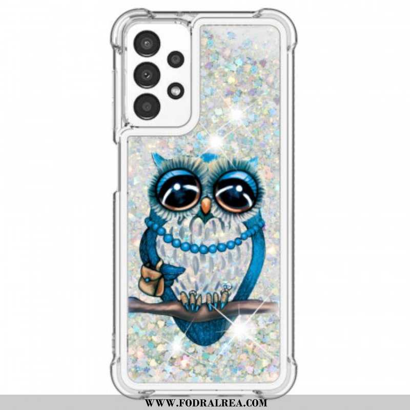 Skal Samsung Galaxy A13 Miss Owl Paljetter