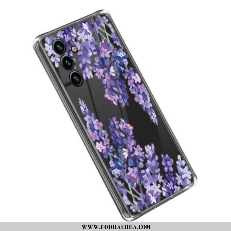 Skal Samsung Galaxy A14 / A14 5G Sömlösa Lila Blommor