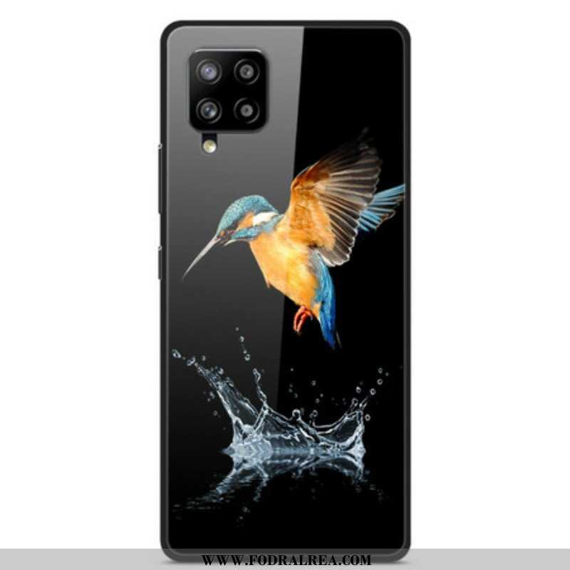 Skal Samsung Galaxy A42 5G Kronfågel Härdat Glas