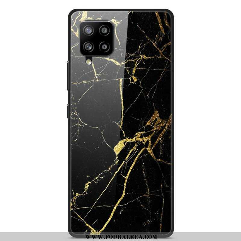 Skal Samsung Galaxy A42 5G Supreme Marble Härdat Glas