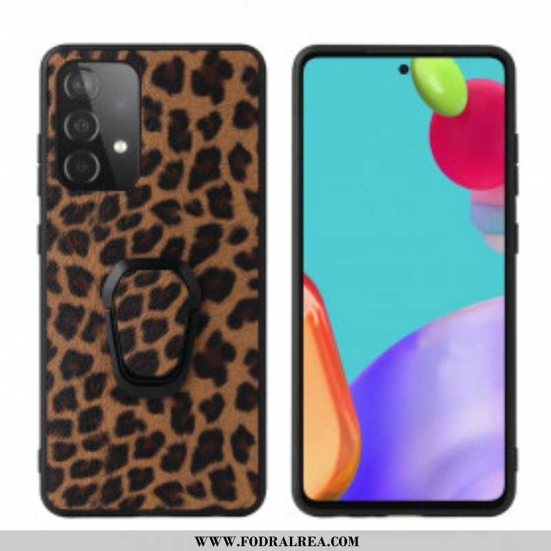 Skal Samsung Galaxy A52 4G / A52 5G / A52s 5G Ringstöd I Leopardstil