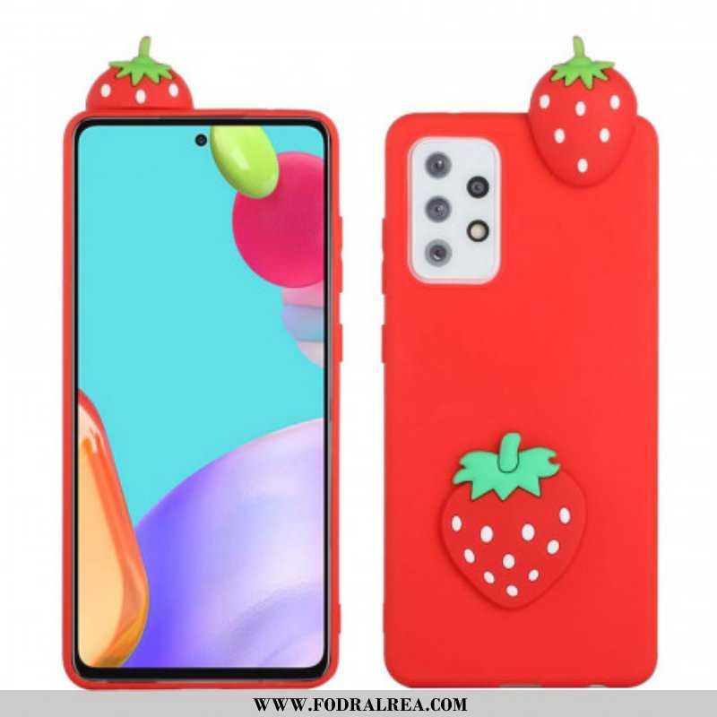 Skal Samsung Galaxy A53 5G 3d Strawberry