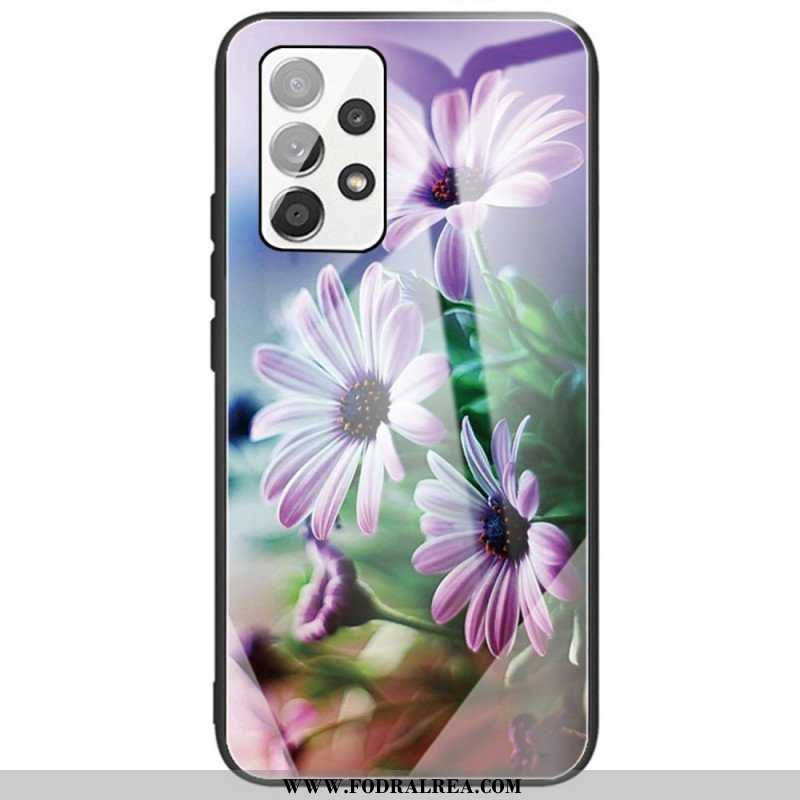 Skal Samsung Galaxy A53 5G Härdat Glas Blommor