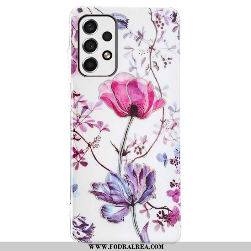 Skal Samsung Galaxy A53 5G Marmorerade Blommor