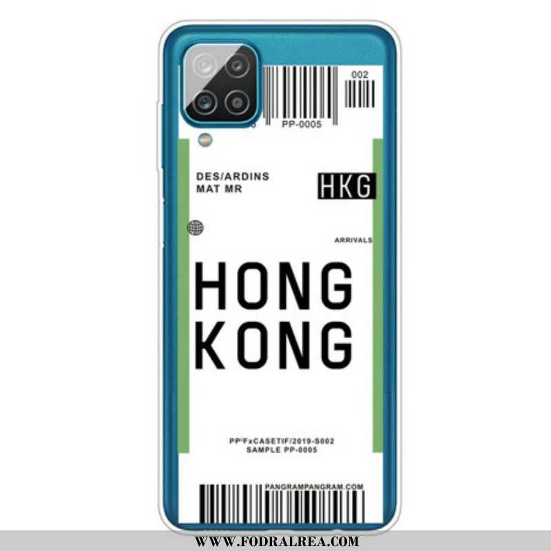 Skal Samsung Galaxy M12 / A12 Boardingkort Till Hong Kong