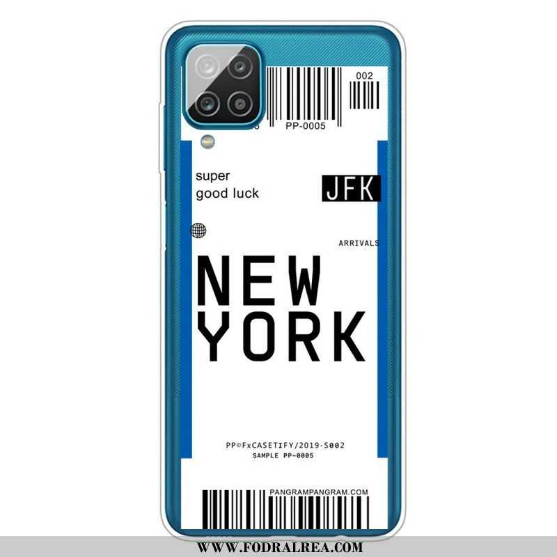 Skal Samsung Galaxy M12 / A12 Boardingkort Till New York