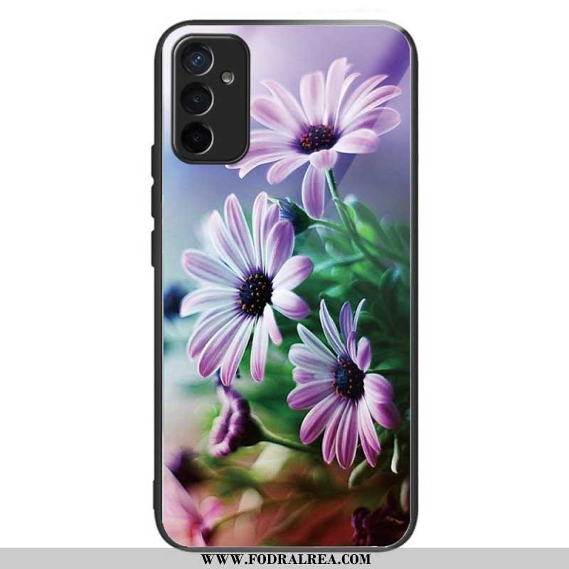 Skal Samsung Galaxy M13 Härdat Glas Blommor