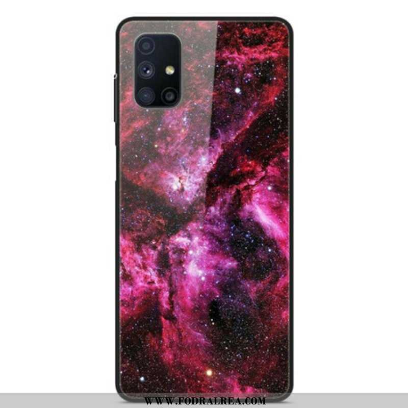 Skal Samsung Galaxy M51 Rosa Härdat Glas