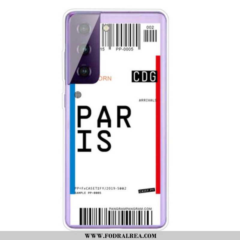 Skal Samsung Galaxy S21 5G Boardingkort Till Paris