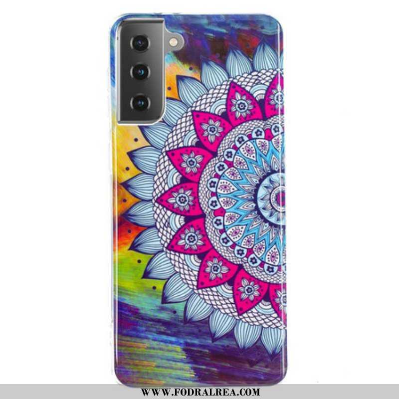 Skal Samsung Galaxy S21 5G Fluorescerande Färgglada Mandala