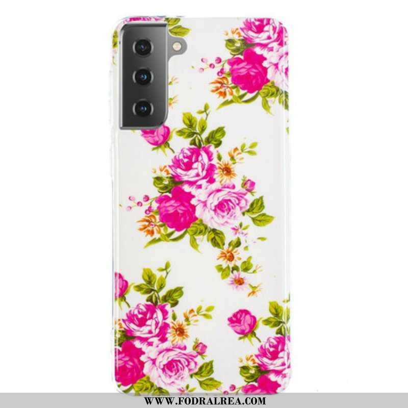 Skal Samsung Galaxy S21 5G Fluorescerande Liberty Flowers