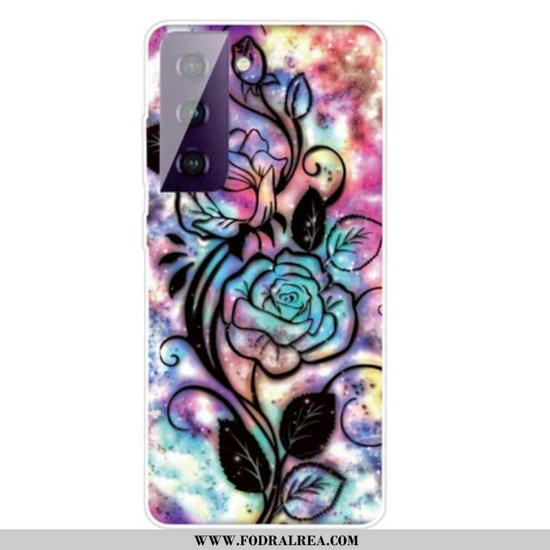 Skal Samsung Galaxy S21 5G Grafisk Blomma