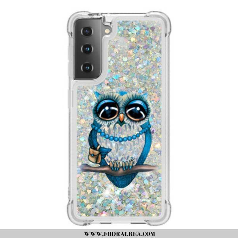 Skal Samsung Galaxy S21 5G Miss Owl Paljetter