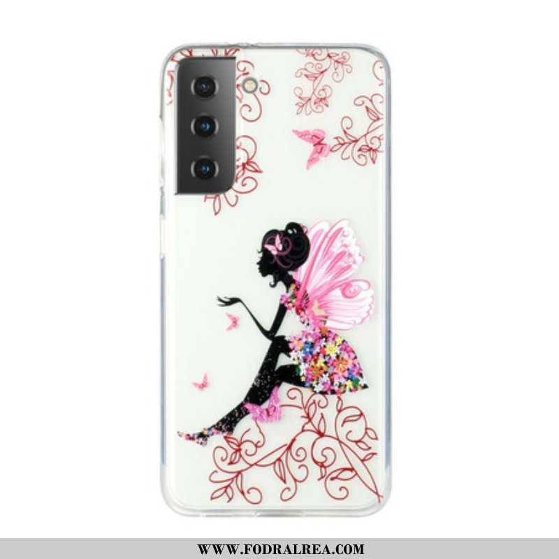 Skal Samsung Galaxy S21 5G Transparent Flower Fairy