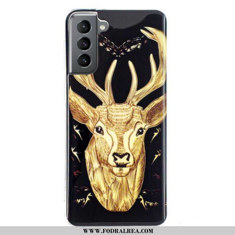 Skal Samsung Galaxy S21 FE Fluorescerande Majestic Deer