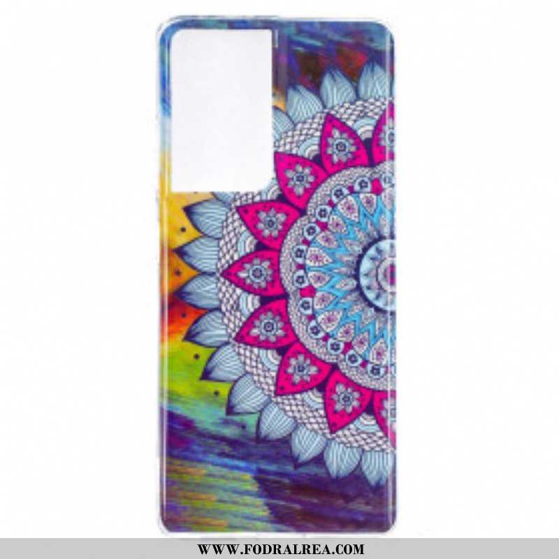 Skal Samsung Galaxy S21 Ultra 5G Fluorescerande Färgglada Mandala