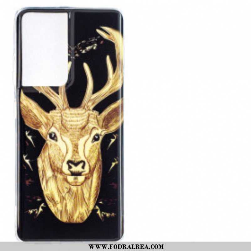 Skal Samsung Galaxy S21 Ultra 5G Fluorescerande Majestic Deer