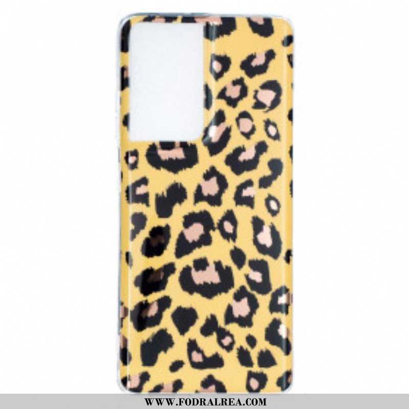 Skal Samsung Galaxy S21 Ultra 5G Leopard Stil Marmor