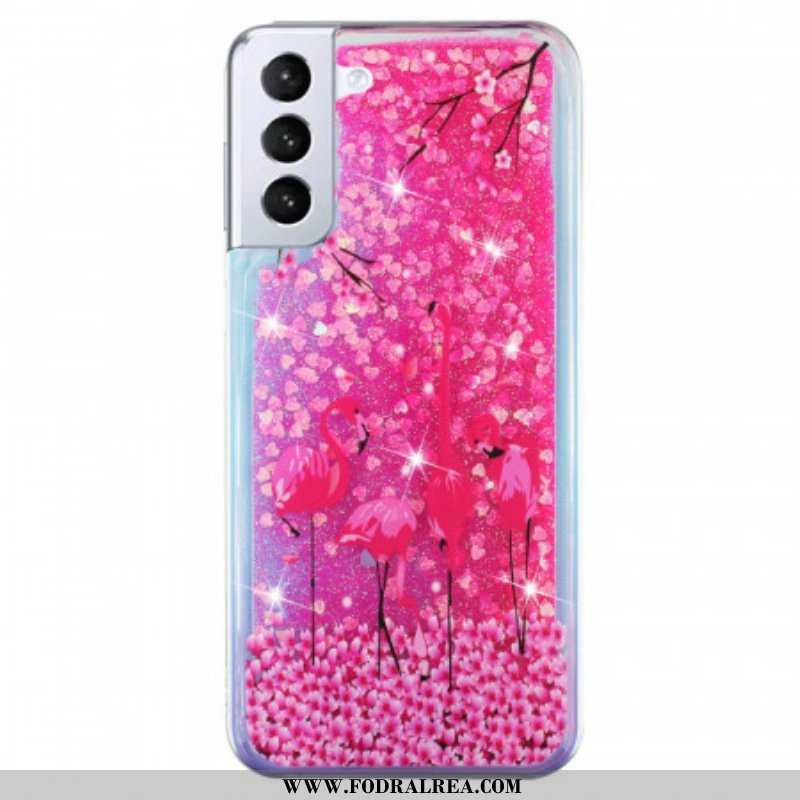 Skal Samsung Galaxy S22 5G Flamingo Paljetter