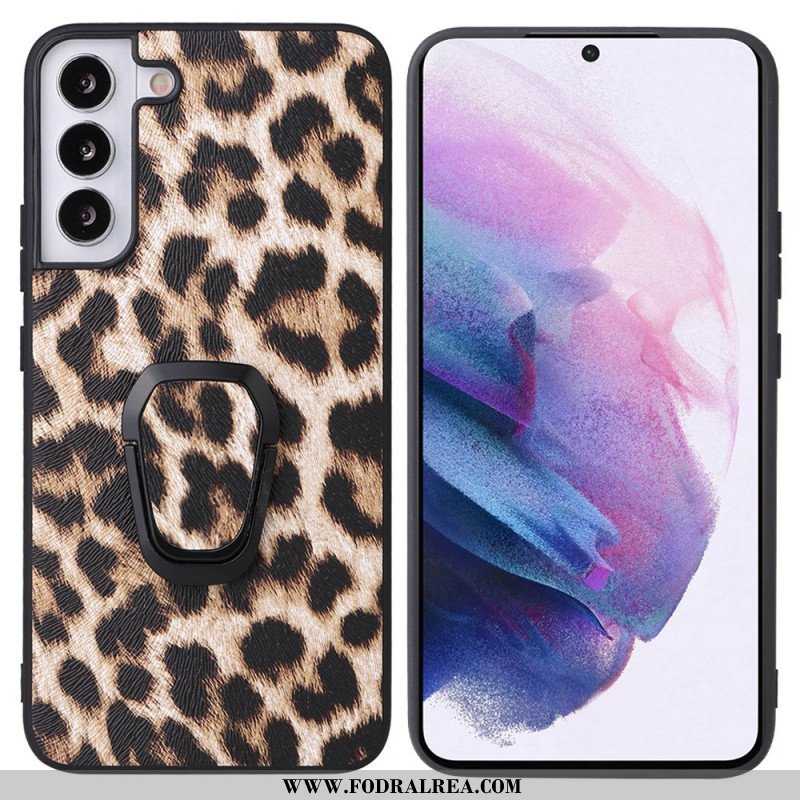 Skal Samsung Galaxy S22 5G Ringstöd I Leopardstil