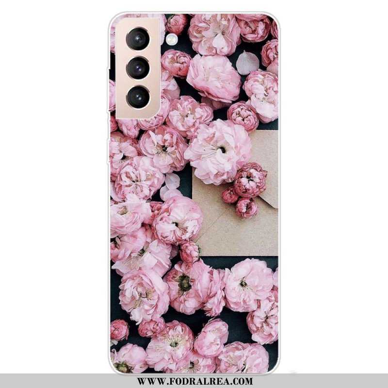 Skal Samsung Galaxy S22 5G Rosa Blommor