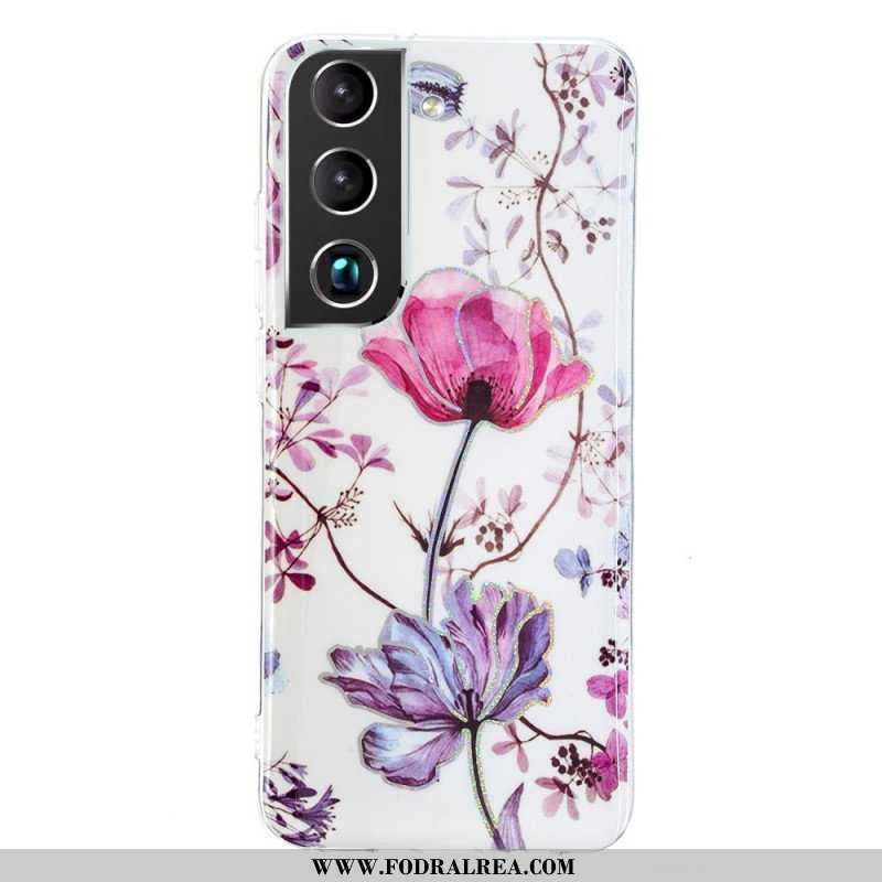 Skal Samsung Galaxy S22 Plus 5G Marmorerade Blommor