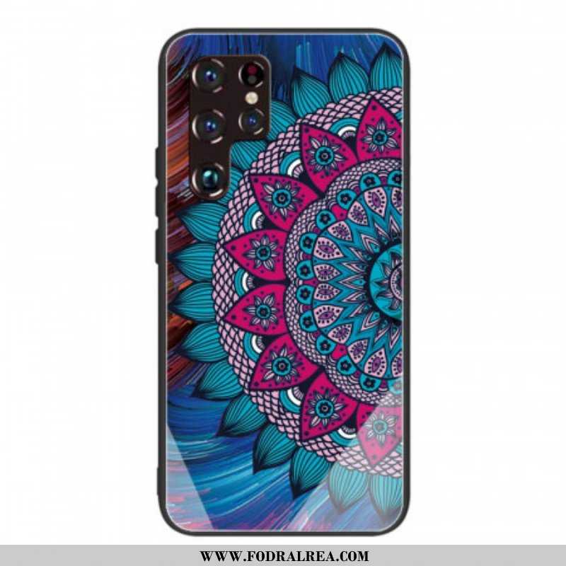 Skal Samsung Galaxy S22 Ultra 5G Mandala Härdat Glas