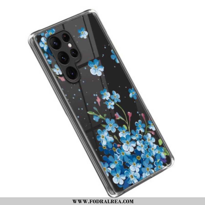 Skal Samsung Galaxy S23 Ultra 5G Blå Blommor