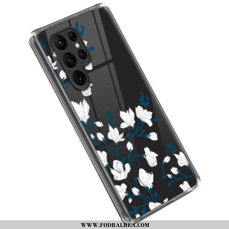 Skal Samsung Galaxy S23 Ultra 5G Vita Blommor