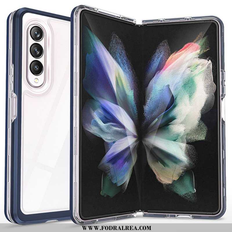 Skal Samsung Galaxy Z Fold 3 5G Transparenta Hybridfärgade Kanter