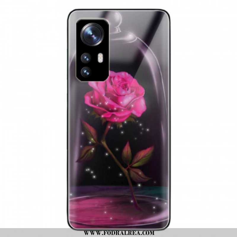 Skal Xiaomi 12 / 12X Magiskt Rosa Härdat Glas