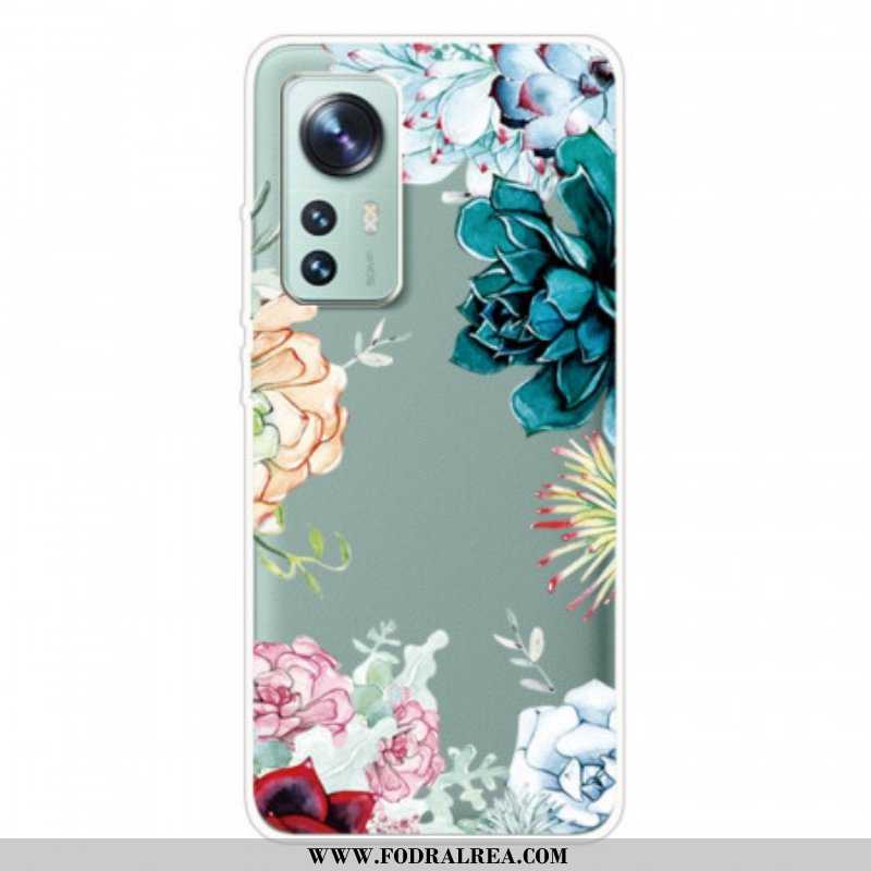 Skal Xiaomi 12 Pro Silikon Vilda Blommor