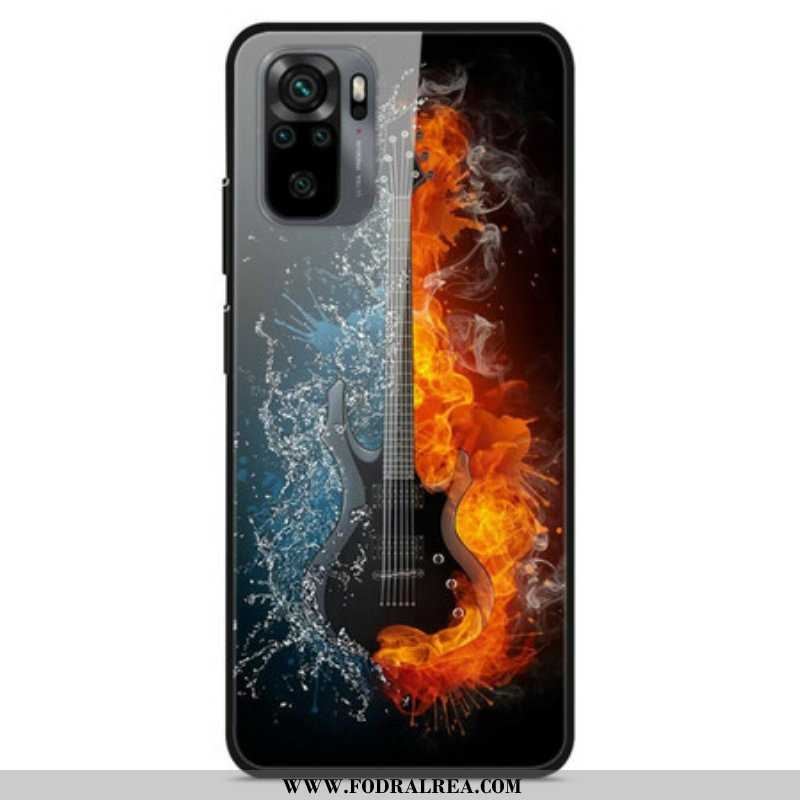 Skal Xiaomi Redmi Note 10 / 10S Gitarr I Härdat Glas